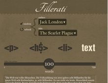 Ausschnitt der Fillerati-Seite